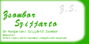 zsombor szijjarto business card