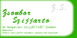 zsombor szijjarto business card